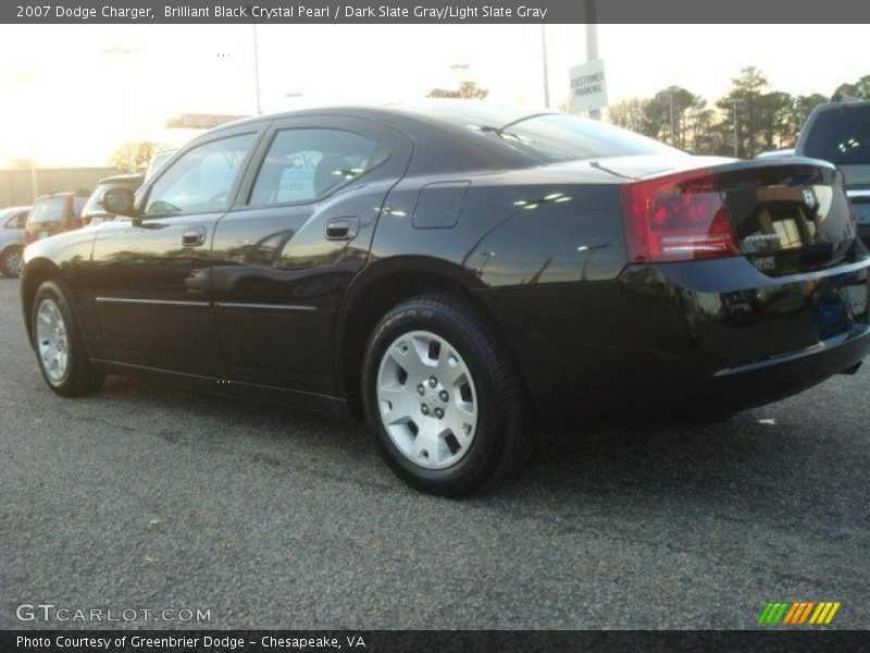 Brilliant Black Crystal Pearl / Dark Slate Gray/Light Slate Gray 2007 Dodge Charger