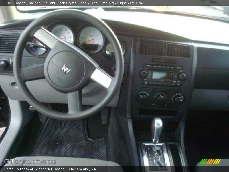 Brilliant Black Crystal Pearl / Dark Slate Gray/Light Slate Gray 2007 Dodge Charger