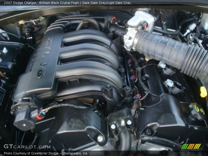 Brilliant Black Crystal Pearl / Dark Slate Gray/Light Slate Gray 2007 Dodge Charger