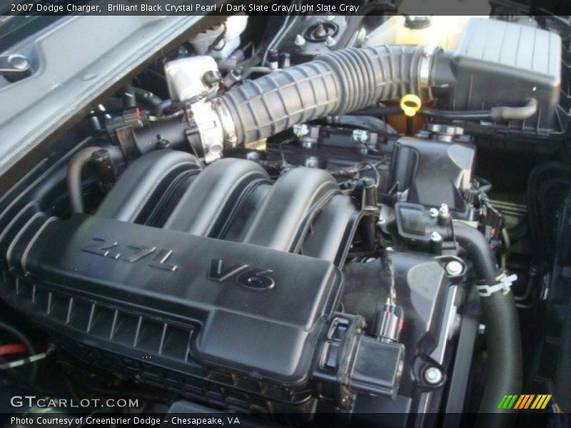 Brilliant Black Crystal Pearl / Dark Slate Gray/Light Slate Gray 2007 Dodge Charger