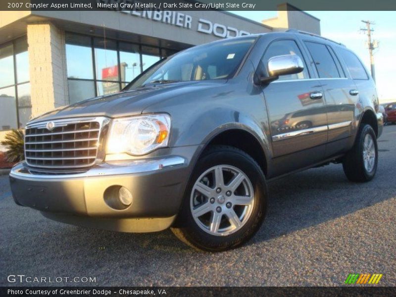 Mineral Gray Metallic / Dark Slate Gray/Light Slate Gray 2007 Chrysler Aspen Limited