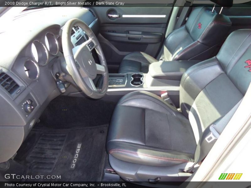 Bright Silver Metallic / Dark Slate Gray 2008 Dodge Charger R/T