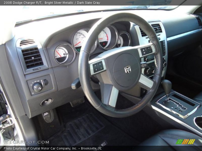 Bright Silver Metallic / Dark Slate Gray 2008 Dodge Charger R/T