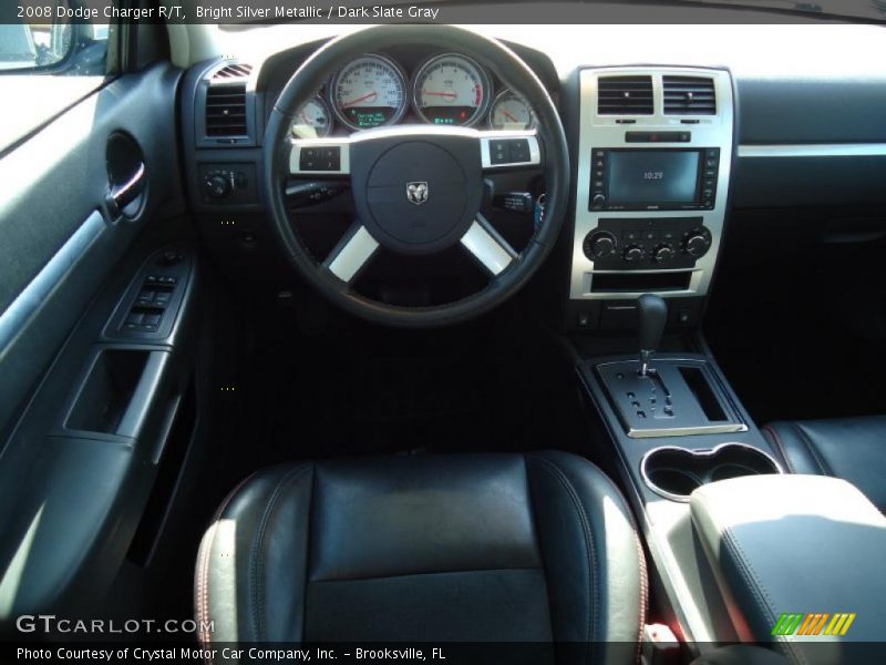 Bright Silver Metallic / Dark Slate Gray 2008 Dodge Charger R/T
