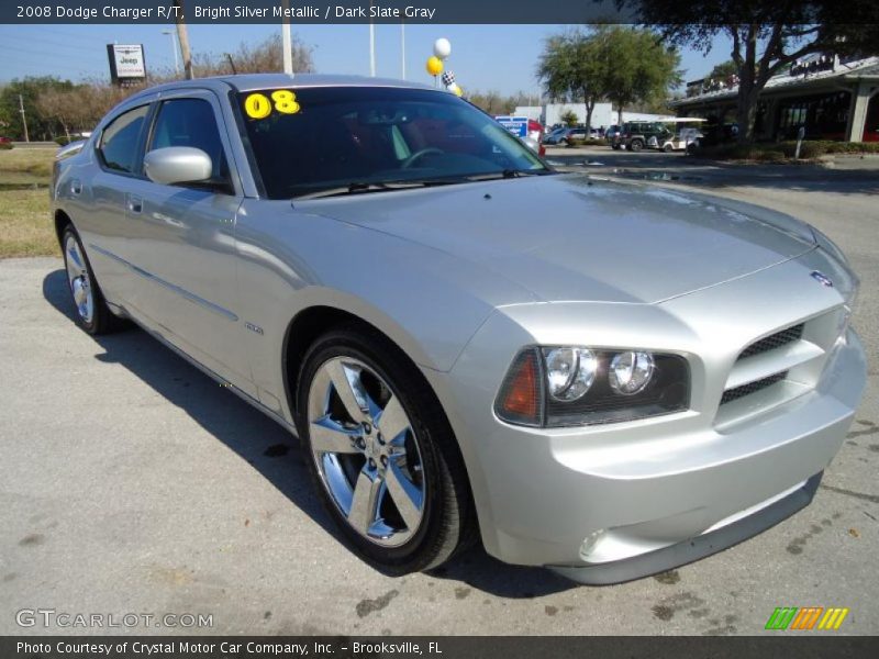 Bright Silver Metallic / Dark Slate Gray 2008 Dodge Charger R/T