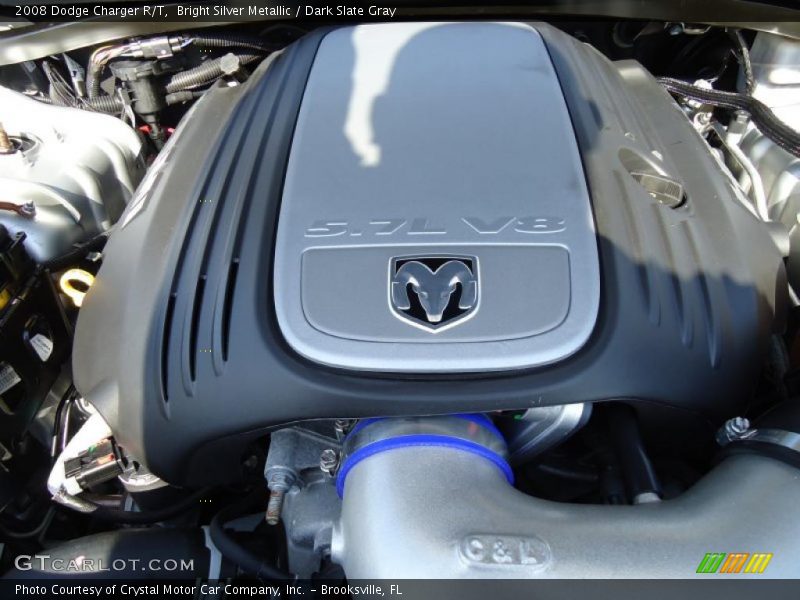 Bright Silver Metallic / Dark Slate Gray 2008 Dodge Charger R/T