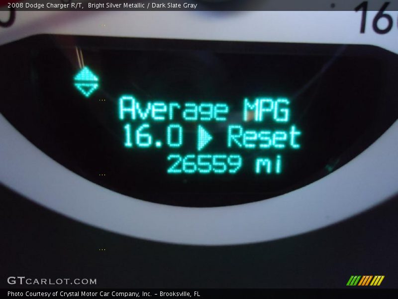 Bright Silver Metallic / Dark Slate Gray 2008 Dodge Charger R/T