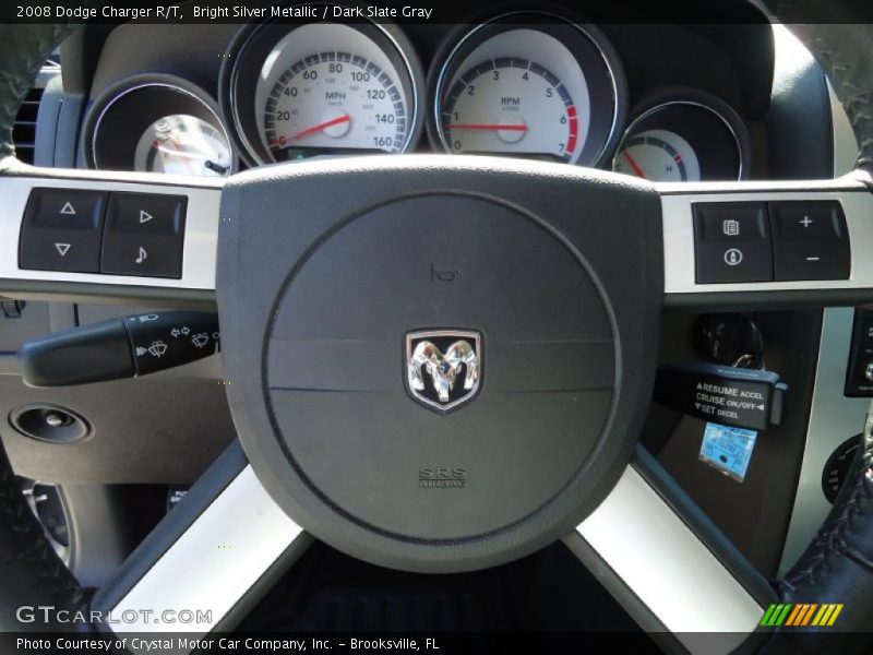 Bright Silver Metallic / Dark Slate Gray 2008 Dodge Charger R/T
