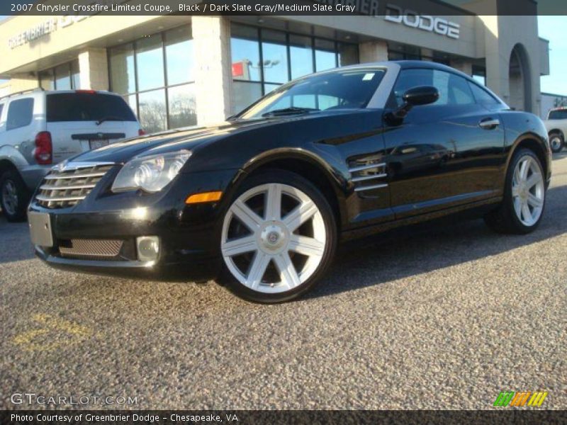 Black / Dark Slate Gray/Medium Slate Gray 2007 Chrysler Crossfire Limited Coupe