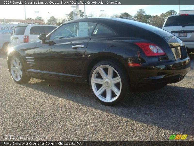 Black / Dark Slate Gray/Medium Slate Gray 2007 Chrysler Crossfire Limited Coupe