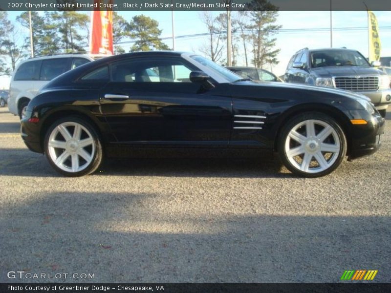Black / Dark Slate Gray/Medium Slate Gray 2007 Chrysler Crossfire Limited Coupe