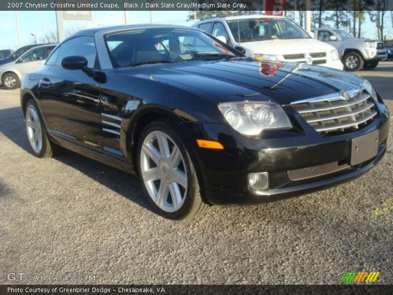 Black / Dark Slate Gray/Medium Slate Gray 2007 Chrysler Crossfire Limited Coupe