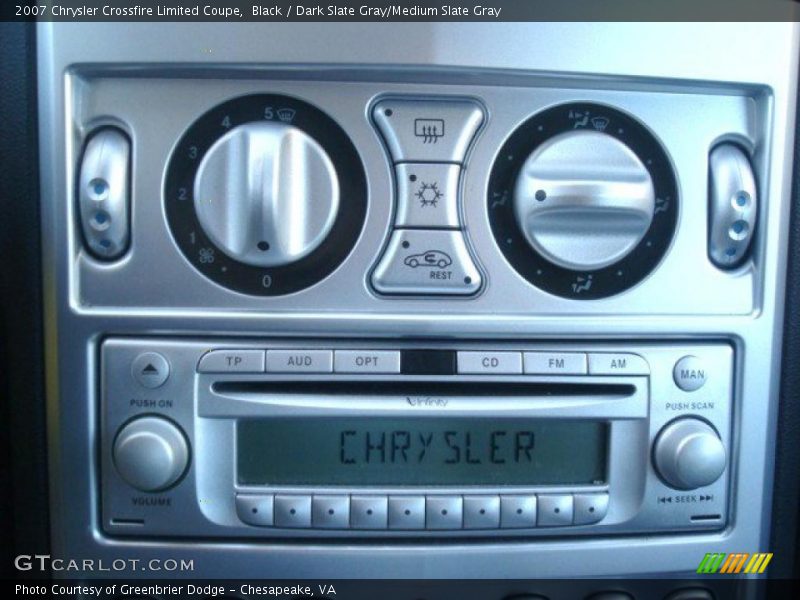 Controls of 2007 Crossfire Limited Coupe