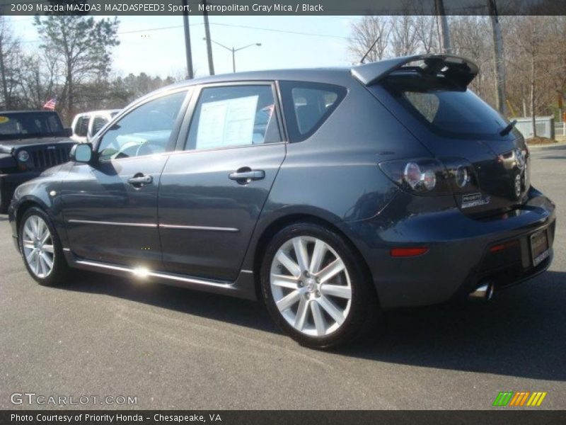 Metropolitan Gray Mica / Black 2009 Mazda MAZDA3 MAZDASPEED3 Sport