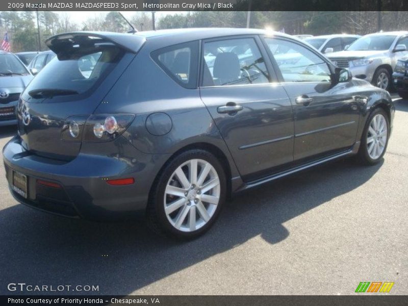 Metropolitan Gray Mica / Black 2009 Mazda MAZDA3 MAZDASPEED3 Sport