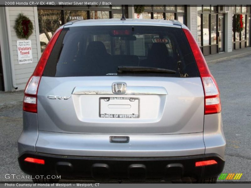 Whistler Silver Metallic / Black 2008 Honda CR-V EX 4WD