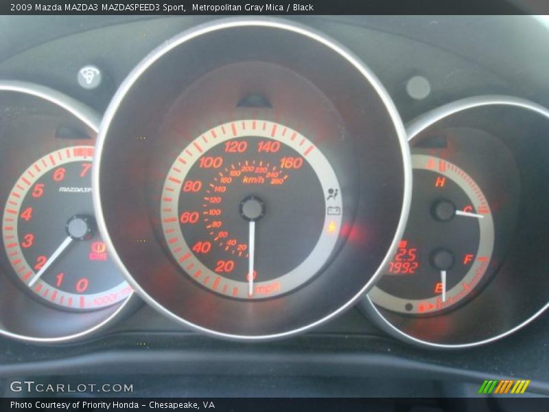  2009 MAZDA3 MAZDASPEED3 Sport MAZDASPEED3 Sport Gauges