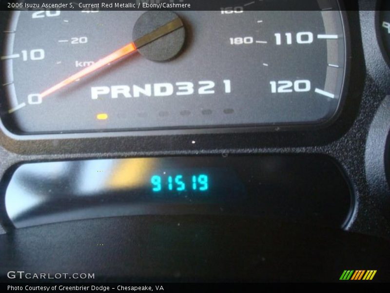 Current Red Metallic / Ebony/Cashmere 2006 Isuzu Ascender S