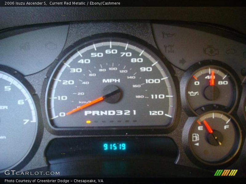 Current Red Metallic / Ebony/Cashmere 2006 Isuzu Ascender S