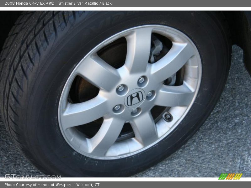 Whistler Silver Metallic / Black 2008 Honda CR-V EX 4WD