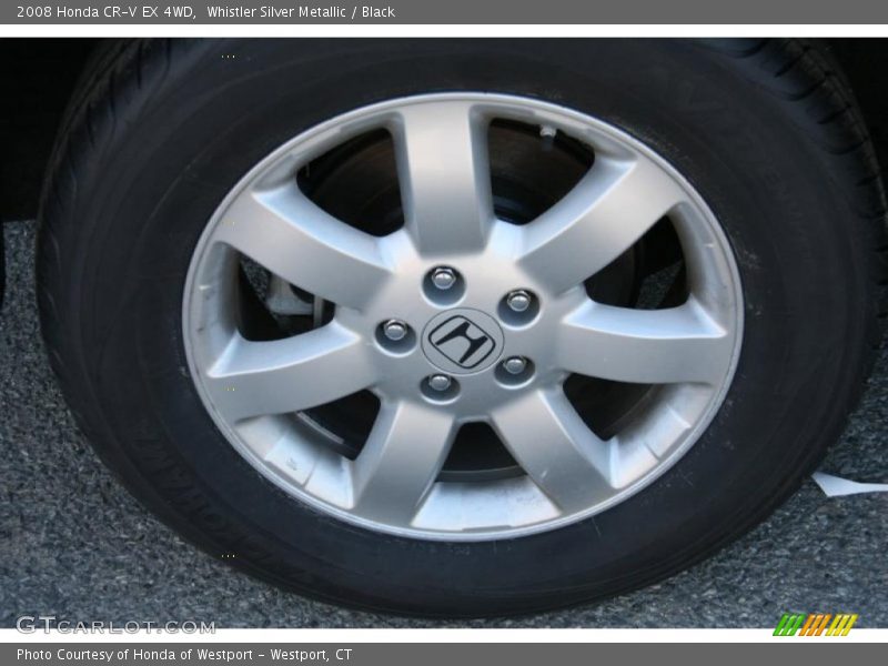 Whistler Silver Metallic / Black 2008 Honda CR-V EX 4WD