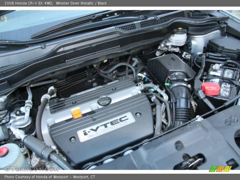 Whistler Silver Metallic / Black 2008 Honda CR-V EX 4WD