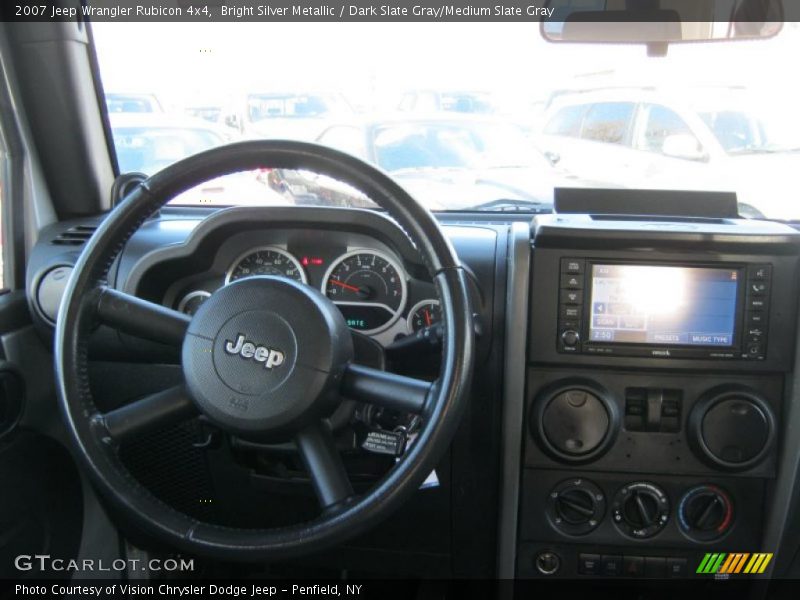 Bright Silver Metallic / Dark Slate Gray/Medium Slate Gray 2007 Jeep Wrangler Rubicon 4x4