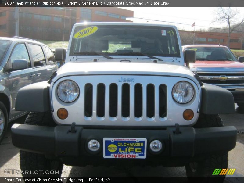 Bright Silver Metallic / Dark Slate Gray/Medium Slate Gray 2007 Jeep Wrangler Rubicon 4x4