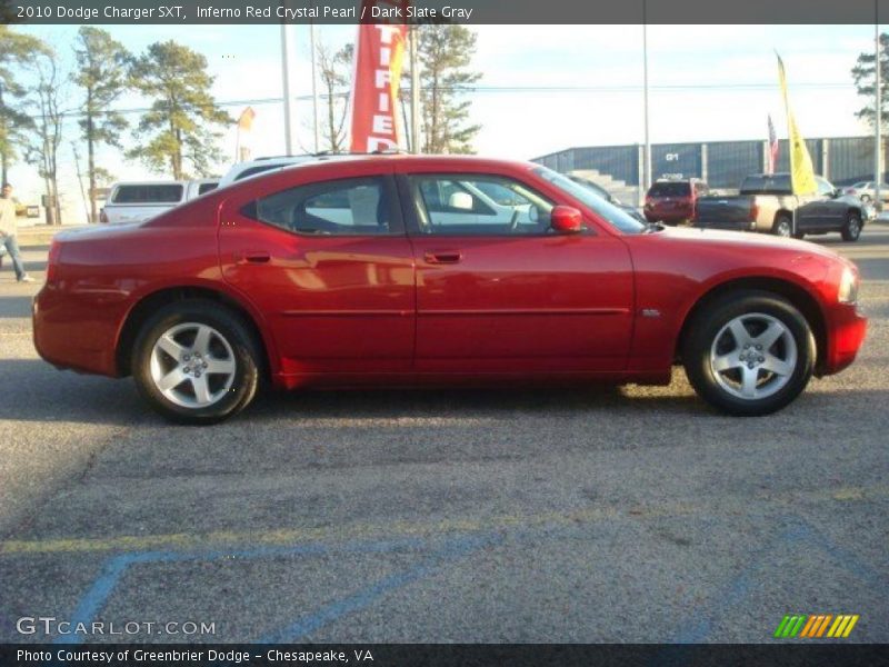Inferno Red Crystal Pearl / Dark Slate Gray 2010 Dodge Charger SXT
