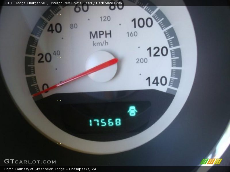 Inferno Red Crystal Pearl / Dark Slate Gray 2010 Dodge Charger SXT