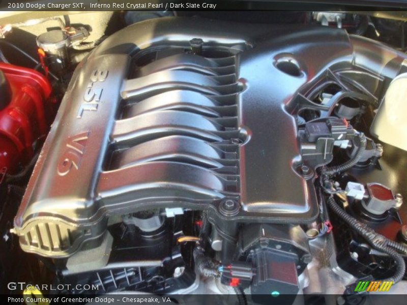 Inferno Red Crystal Pearl / Dark Slate Gray 2010 Dodge Charger SXT