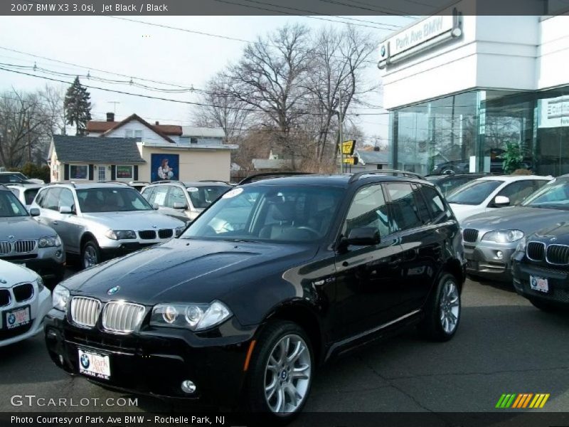 Jet Black / Black 2007 BMW X3 3.0si