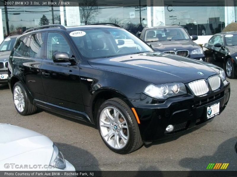 Jet Black / Black 2007 BMW X3 3.0si