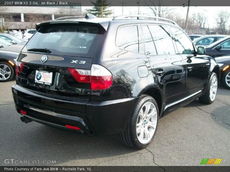 Jet Black / Black 2007 BMW X3 3.0si