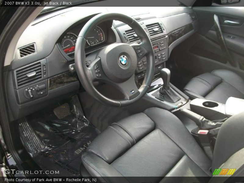 Jet Black / Black 2007 BMW X3 3.0si