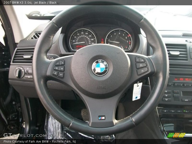 Jet Black / Black 2007 BMW X3 3.0si
