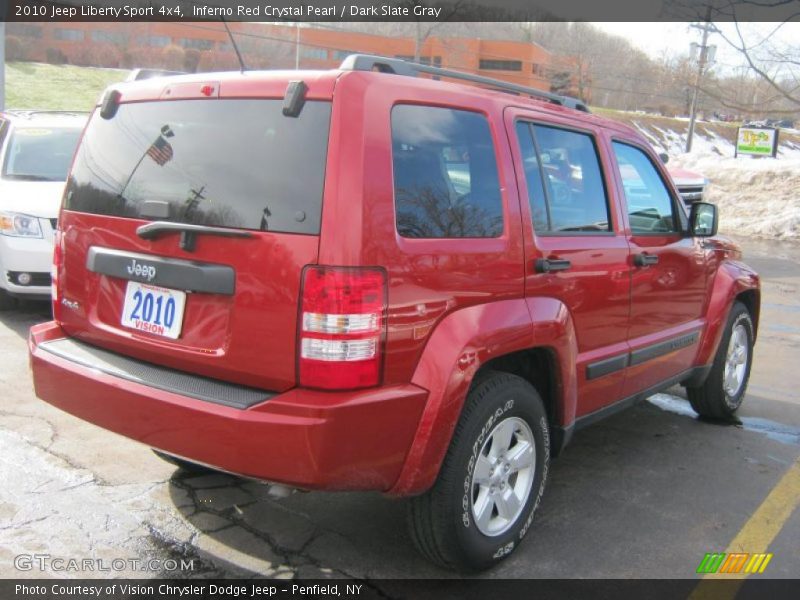 Inferno Red Crystal Pearl / Dark Slate Gray 2010 Jeep Liberty Sport 4x4