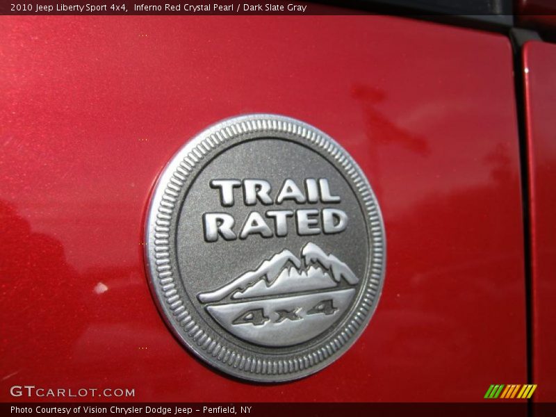 Inferno Red Crystal Pearl / Dark Slate Gray 2010 Jeep Liberty Sport 4x4