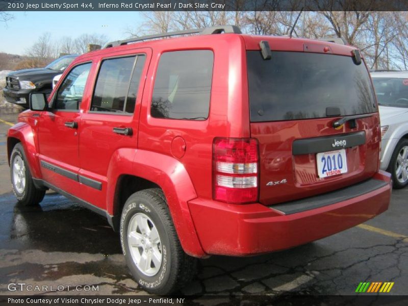 Inferno Red Crystal Pearl / Dark Slate Gray 2010 Jeep Liberty Sport 4x4
