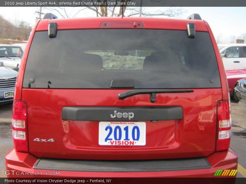 Inferno Red Crystal Pearl / Dark Slate Gray 2010 Jeep Liberty Sport 4x4