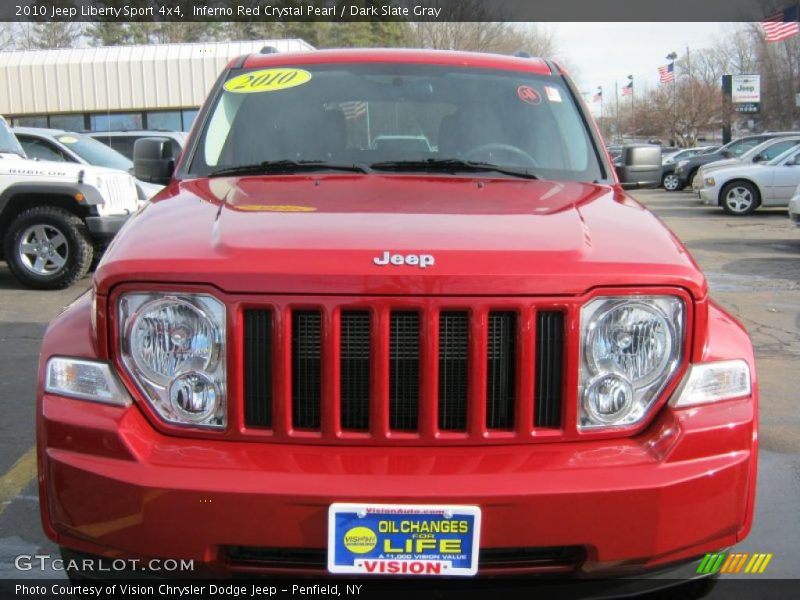 Inferno Red Crystal Pearl / Dark Slate Gray 2010 Jeep Liberty Sport 4x4