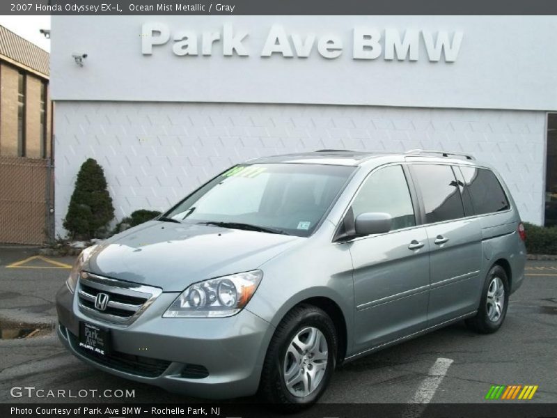 Ocean Mist Metallic / Gray 2007 Honda Odyssey EX-L