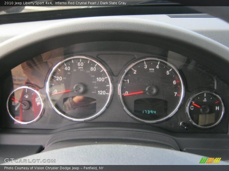 Inferno Red Crystal Pearl / Dark Slate Gray 2010 Jeep Liberty Sport 4x4