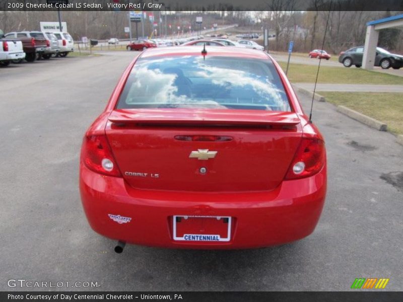 Victory Red / Gray 2009 Chevrolet Cobalt LS Sedan