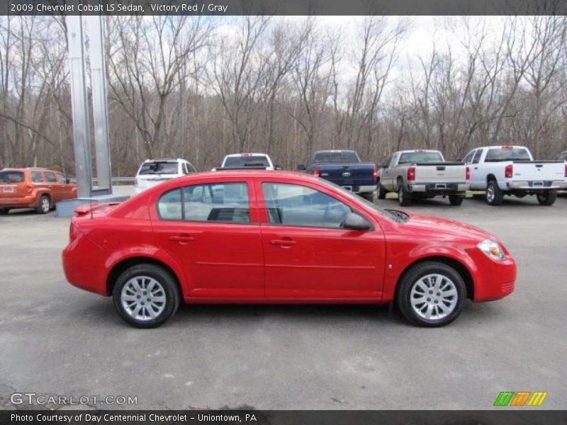 Victory Red / Gray 2009 Chevrolet Cobalt LS Sedan