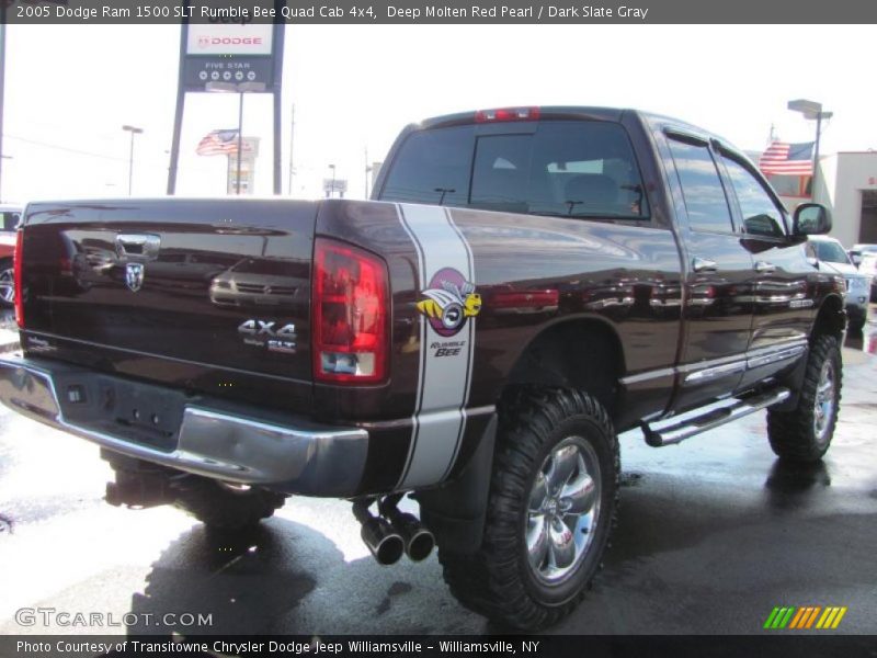 Deep Molten Red Pearl / Dark Slate Gray 2005 Dodge Ram 1500 SLT Rumble Bee Quad Cab 4x4