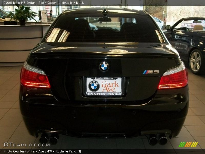 Black Sapphire Metallic / Black 2008 BMW M5 Sedan
