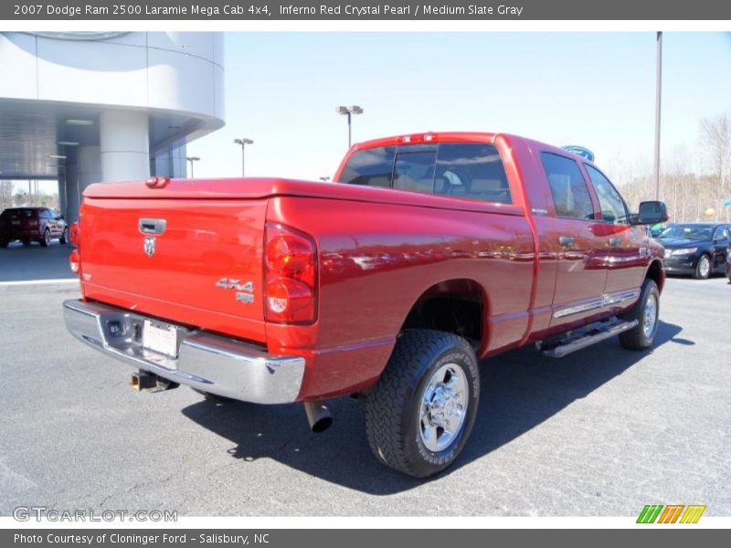 2007 Ram 2500 Laramie Mega Cab 4x4 Inferno Red Crystal Pearl