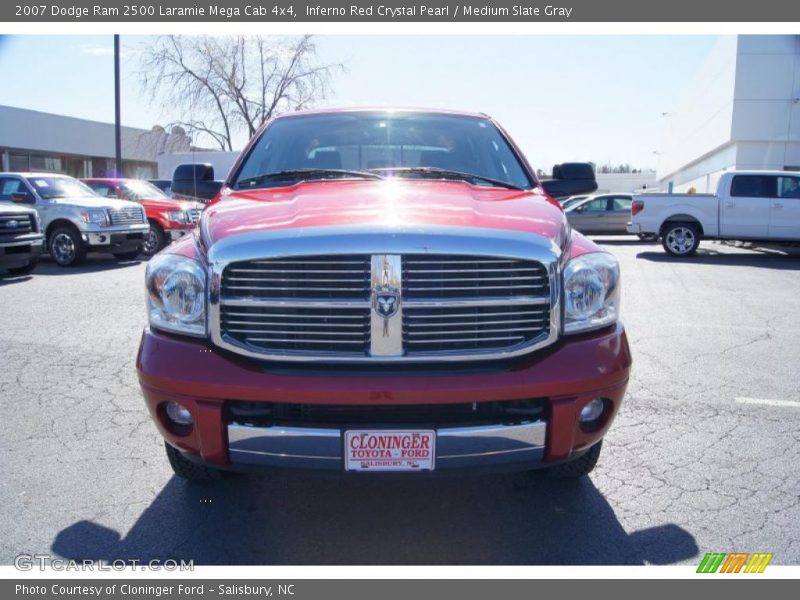 Inferno Red Crystal Pearl / Medium Slate Gray 2007 Dodge Ram 2500 Laramie Mega Cab 4x4