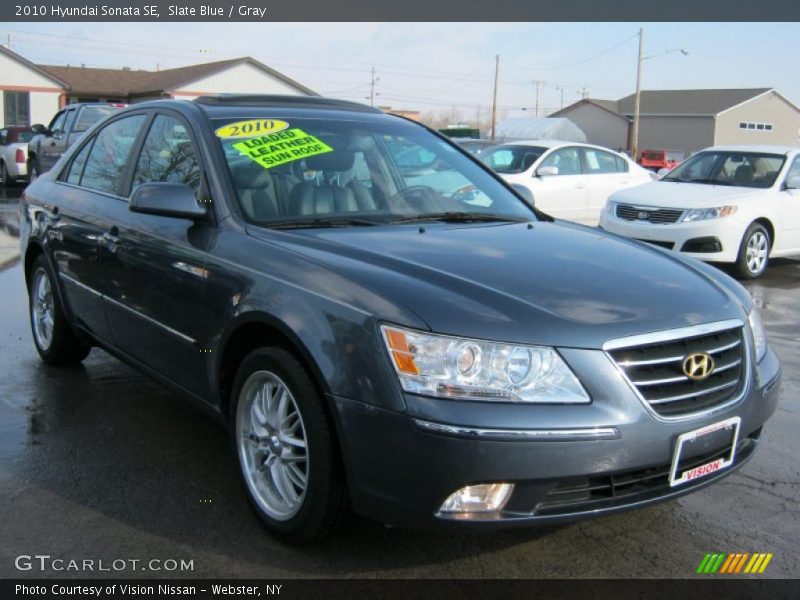 Slate Blue / Gray 2010 Hyundai Sonata SE